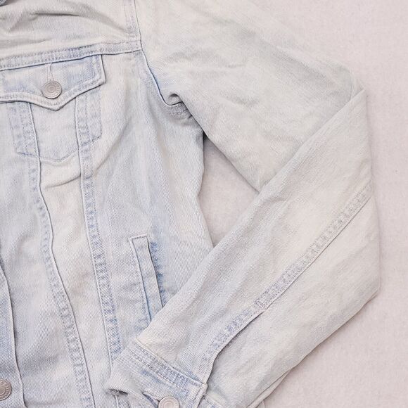 Old Navy Casual Button Up Long Sleeve Denim Jean Jacket Womens Size S Blue - Picture 6 of 11